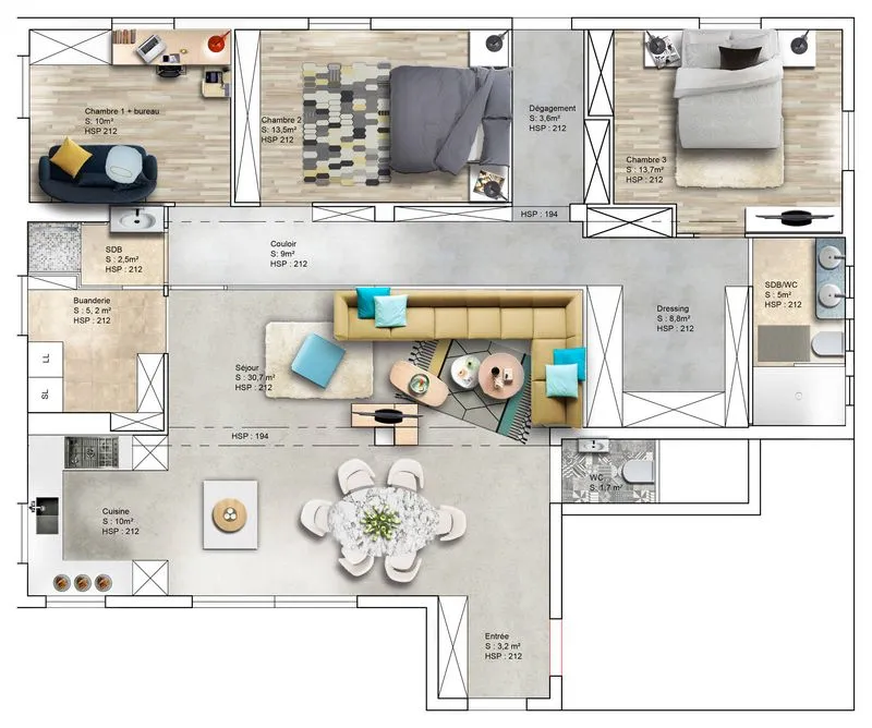 Transformation d'un garage en loft industriel, Écully, MVA Intérieur