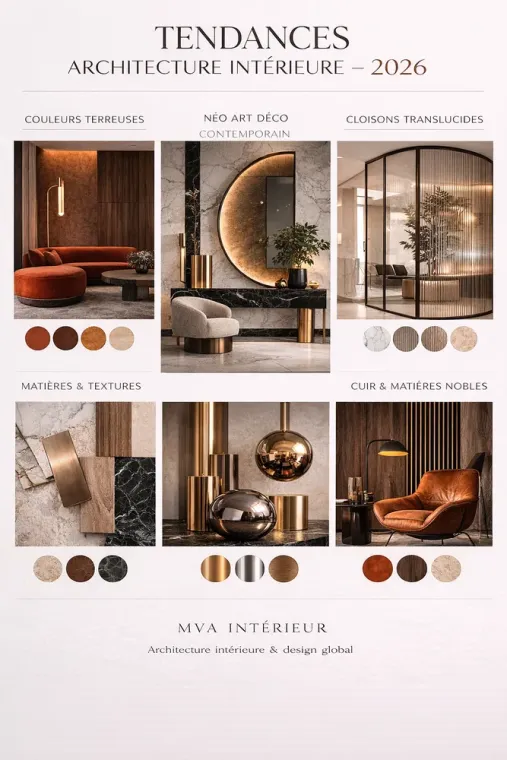 Tendances architecture intérieure 2026, Écully, MVA Intérieur